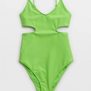 Aerie Lime Green One Piece Swimsuit
